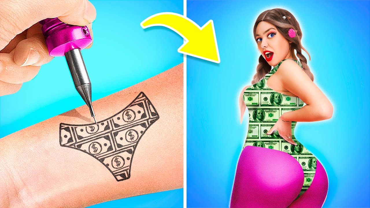BEEINDRUCKEND! Ich habe ein TATTOO bekommen und meine Wünsche wurden wahr! Magie aus FUN2U Liebe 💕