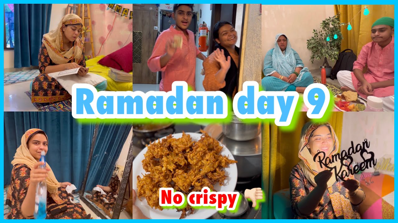 Ramadan day 9 ✨ | bhajiye bigad gaye 😟 | Rehan riza ko diya challenge 🤣 | ibrahim family vlogs