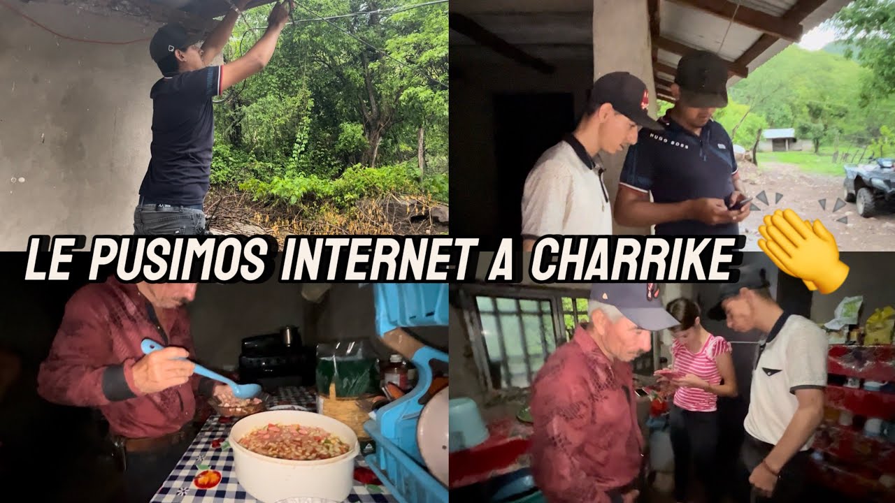 LE PUSIMOS INTERNET A CHARRIKE ANDABA BIEN CONTENTO 👍ASÍ lo inauguramos 🤔