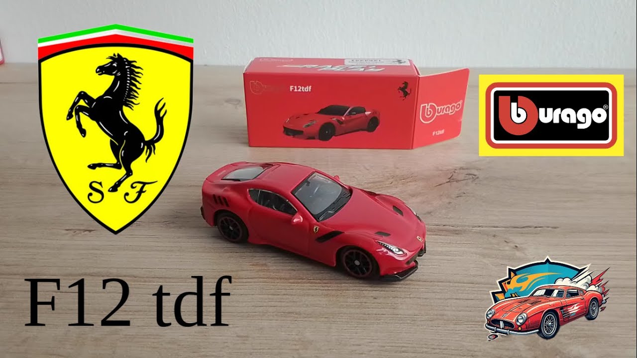 Ferrari F12tdf escala 1/64 de Burago.