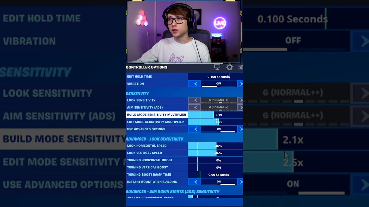 The Best Non-Claw Controller Settings (Fortnite 2021)