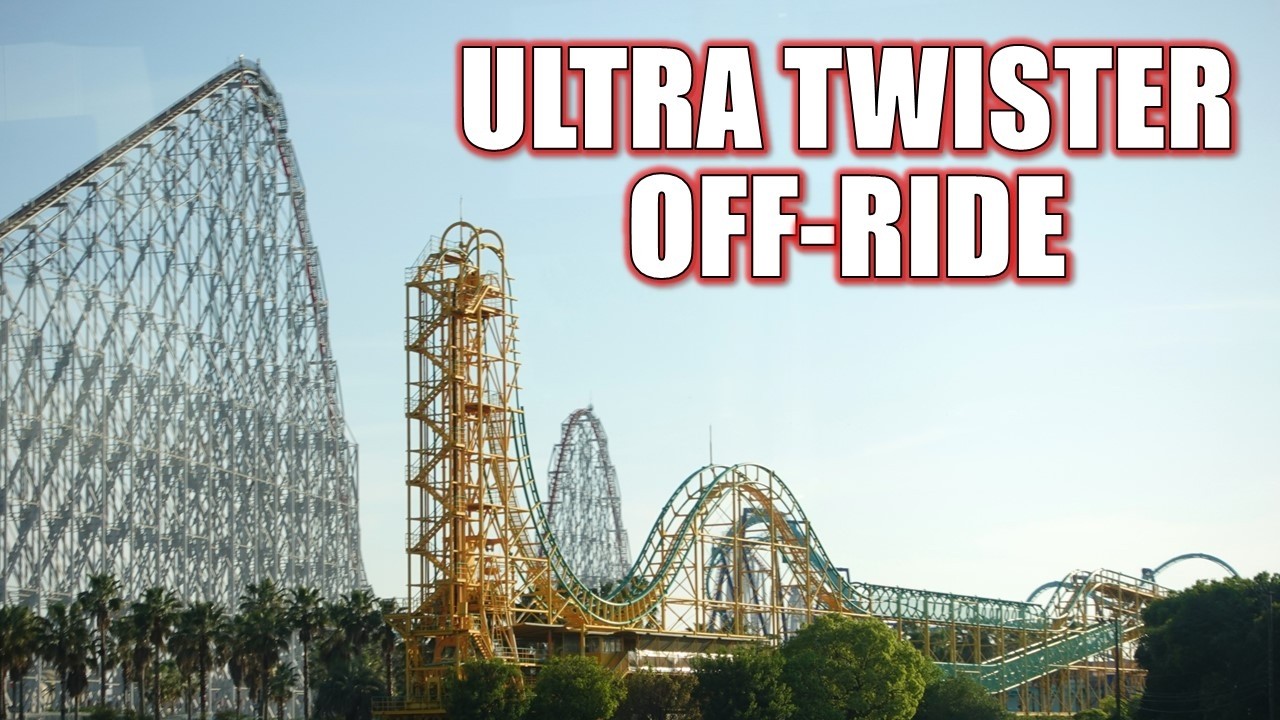 Ultra Twister Off-Ride Footage (60FPS), Nagashima Spa Land Togo Pipeline Coaster | Non-Copyright