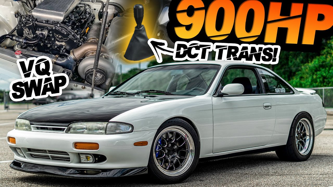 900HP Nissan S14 VQ37HR Swap with DCT Trans! VS ZR1 | Tesla Plaid | BMW S1000RR | GT500)