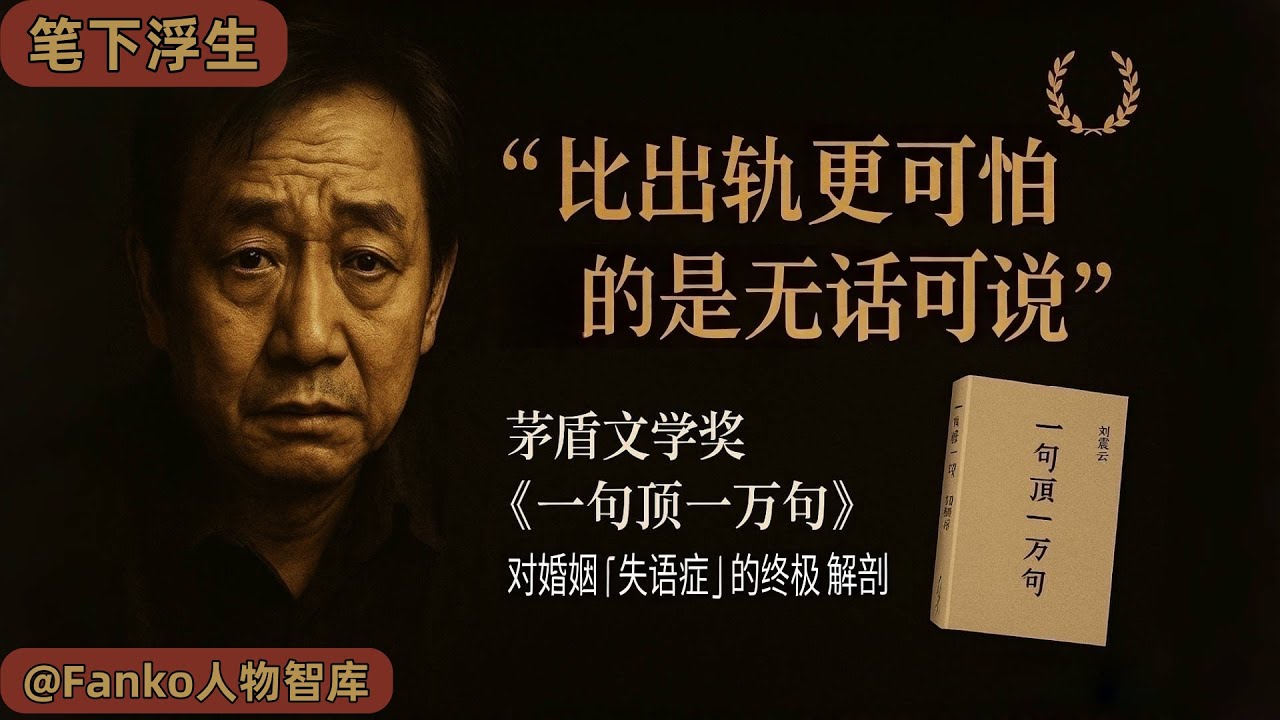 「比出轨更可怕的，是无话可说」刘震云《一句顶一万句》：一部写透中国人百年孤独的巨作。（一句顶一万句, 刘震云, 婚姻失语症, 一句顶一万句解读, 中年危机, 中国式孤独, 读书分享, 茅盾文学奖, ）