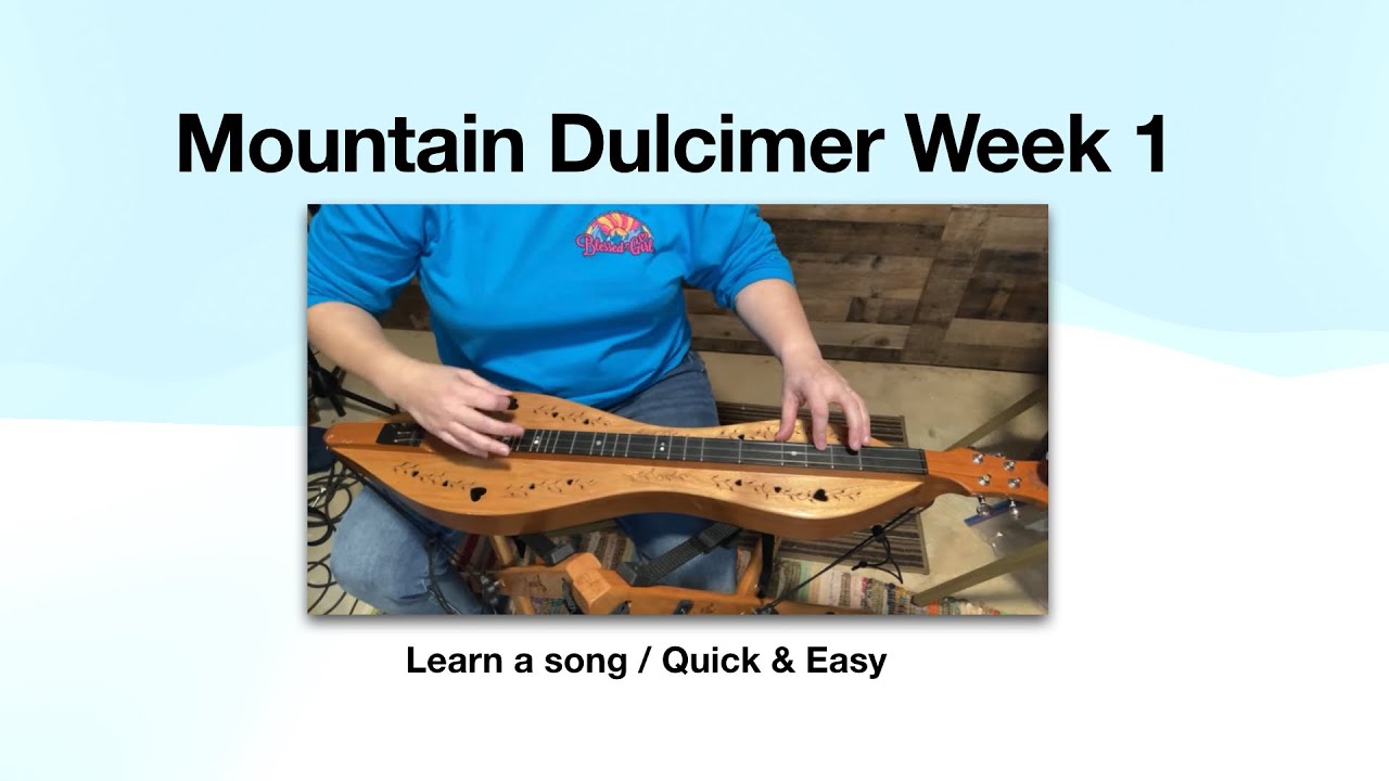 Mountain Dulcimer Week 1 | How to strum | patterns metronome | song