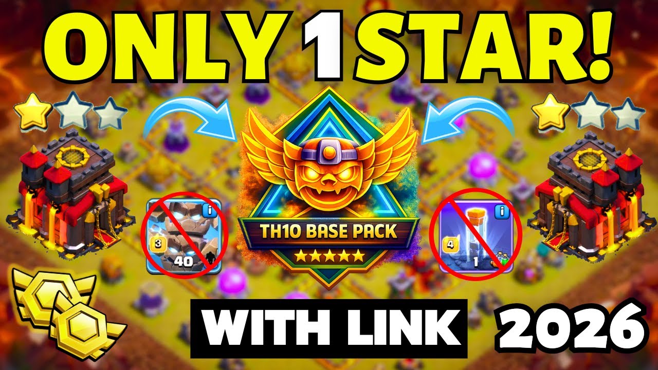🏆 TOP 20 WORLD BEST TH10 War Base With Link | Th10 Cwl Base With Link | Th10 Legend Base | 2026