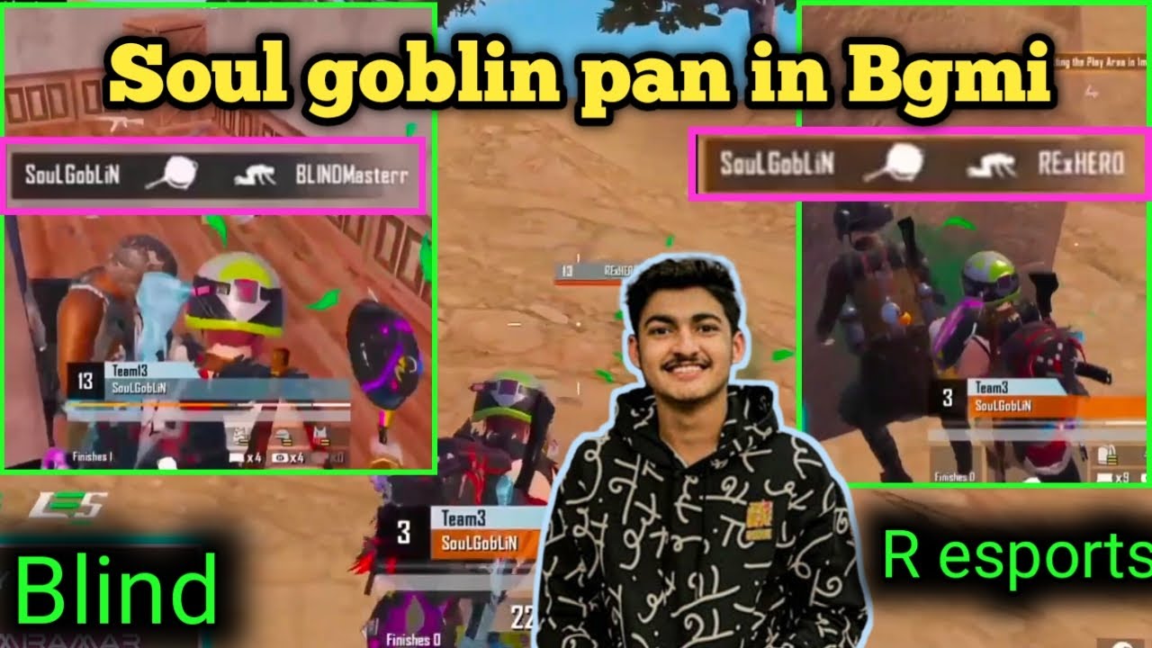 Soul goblin pan in Bgmi two teams player | Soul goblin pan blind and r esports🍳🍳 | 10daysChallenge