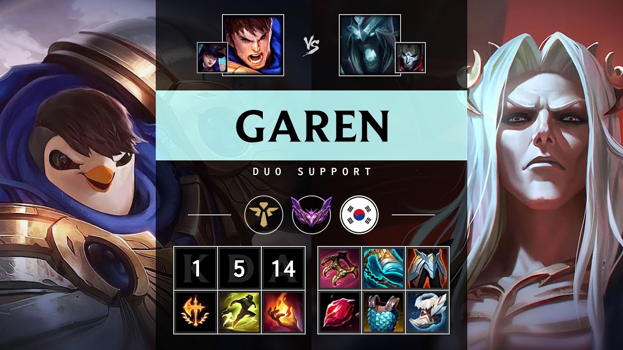 Garen Support vs Karthus - KR Master Patch 25.07