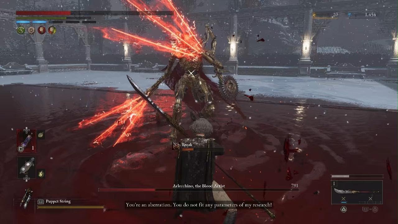 Lies of P DLC: Arlecchino, The Blood Artist vs Azure Dragon Crescent Glaive