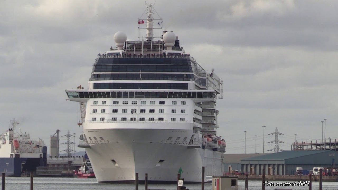 Celebrity Eclipse Southampton Docks outbound 10 Night Cruise 28/9/17
