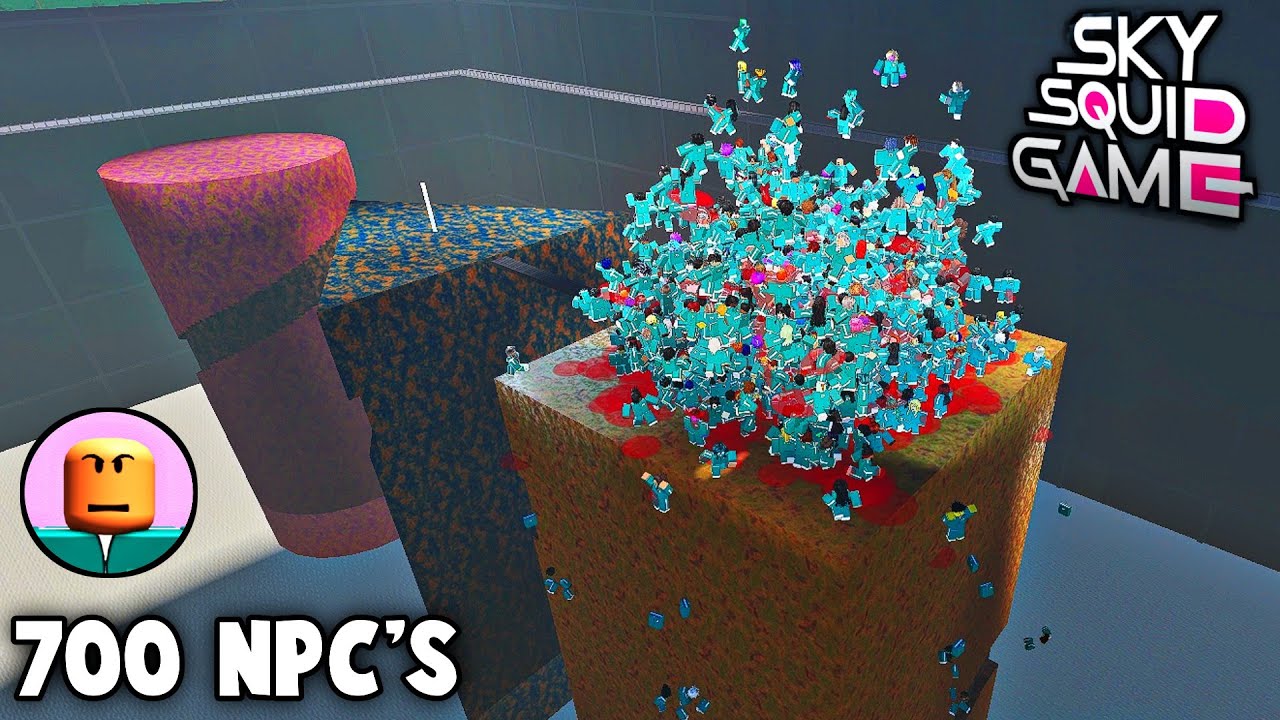 Squid Game but with NPCs - 700 NPCs (Sky Squid Game) - Roblox