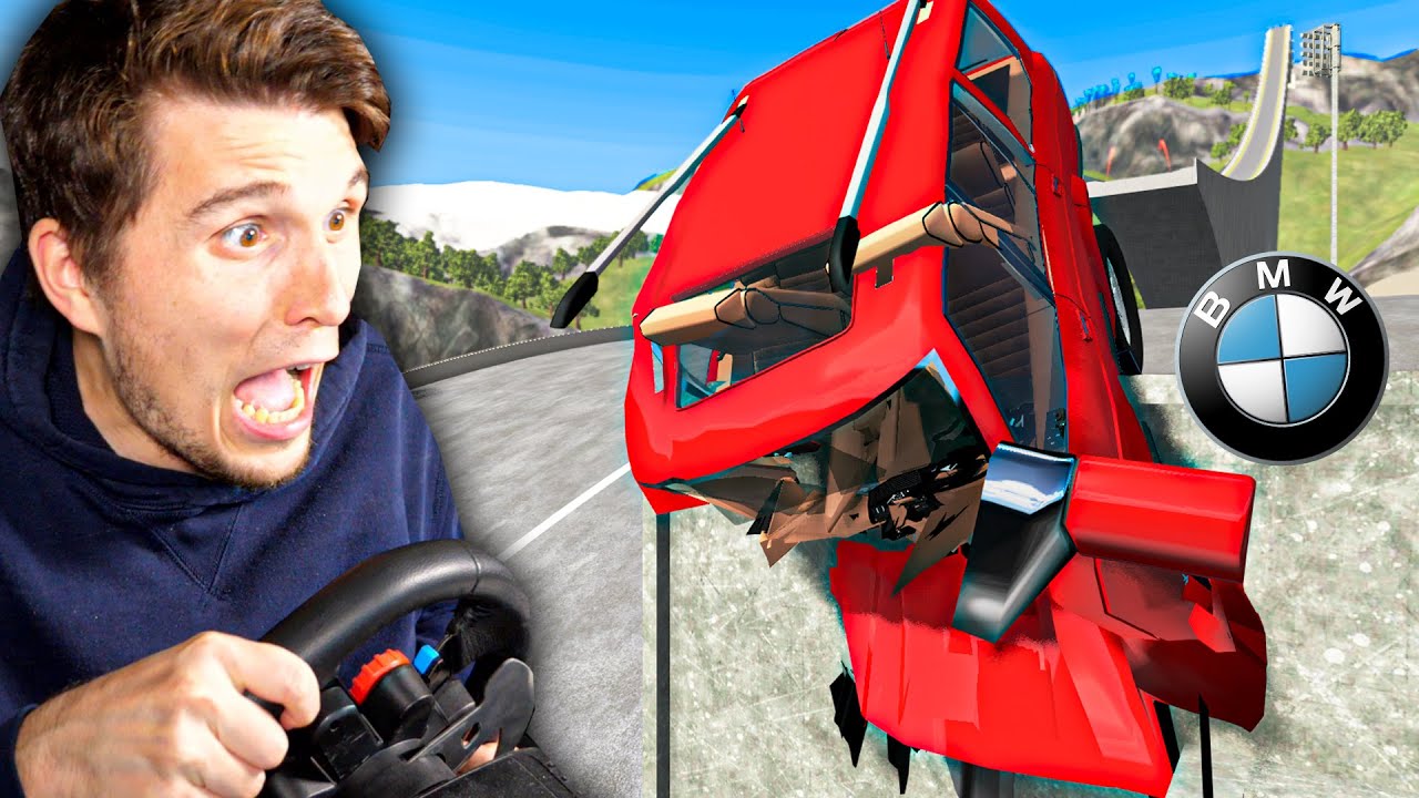 BMW X7 auf der XXL Sprungschanze komplett zerfetzt! | BeamNG