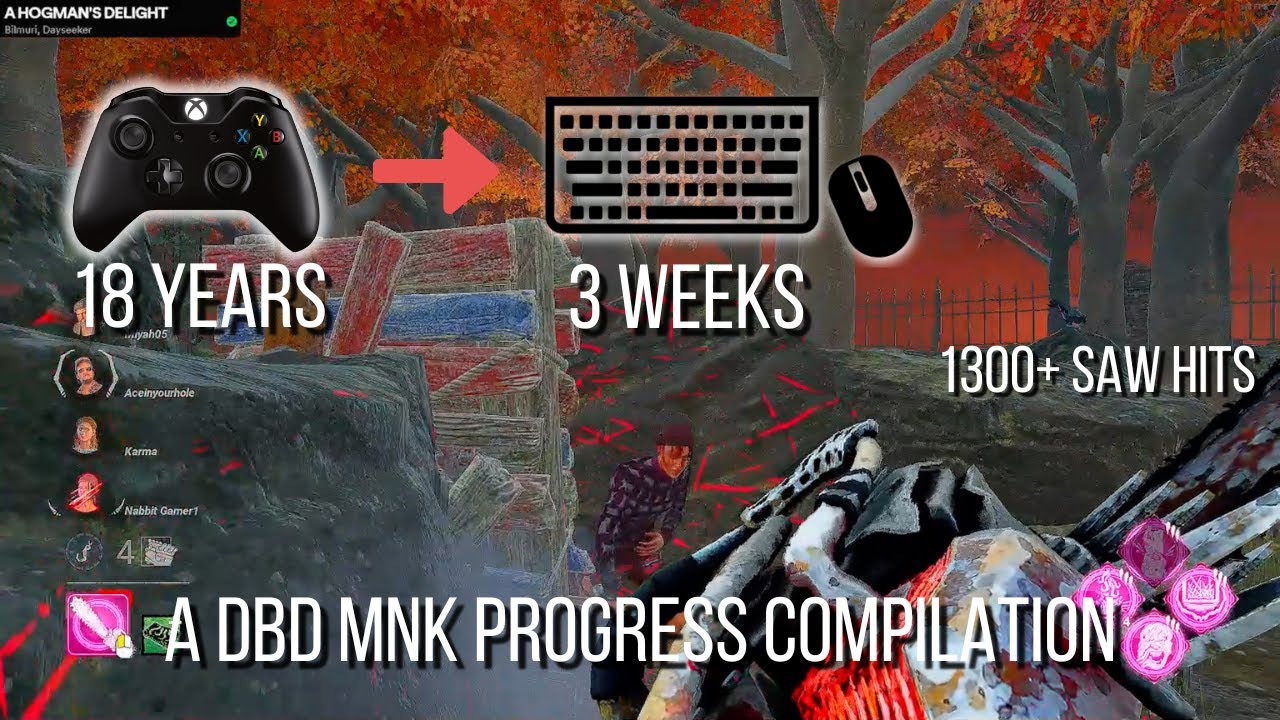 #1 Controller Billy player Switches to PC | 3 weeks of DBD MNK progress | A Compilation