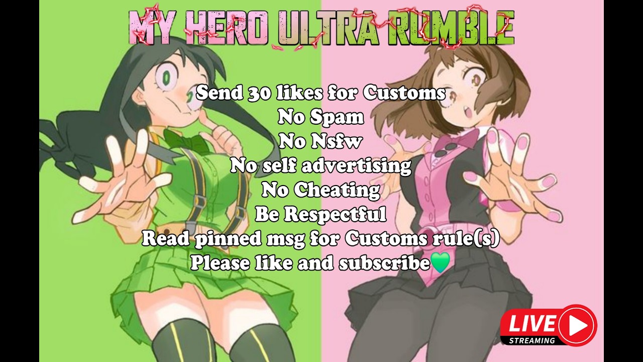 My Hero Ultra Rumble: Themed Customs (Please like and sub, it helps)