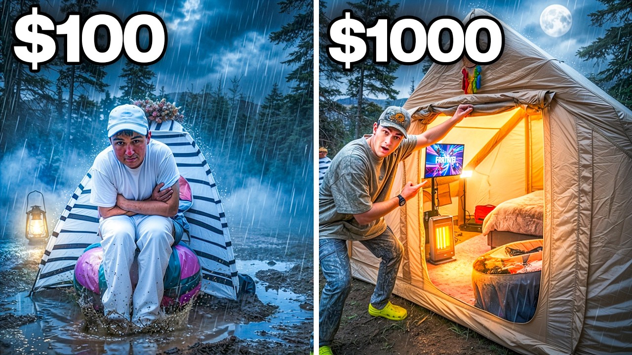 Кемпинг в лесу с привидениями: $100 против $1000