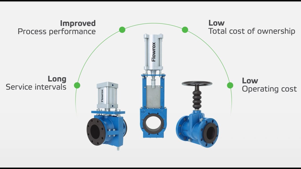 Flowrox™ pinch and knife gate valves