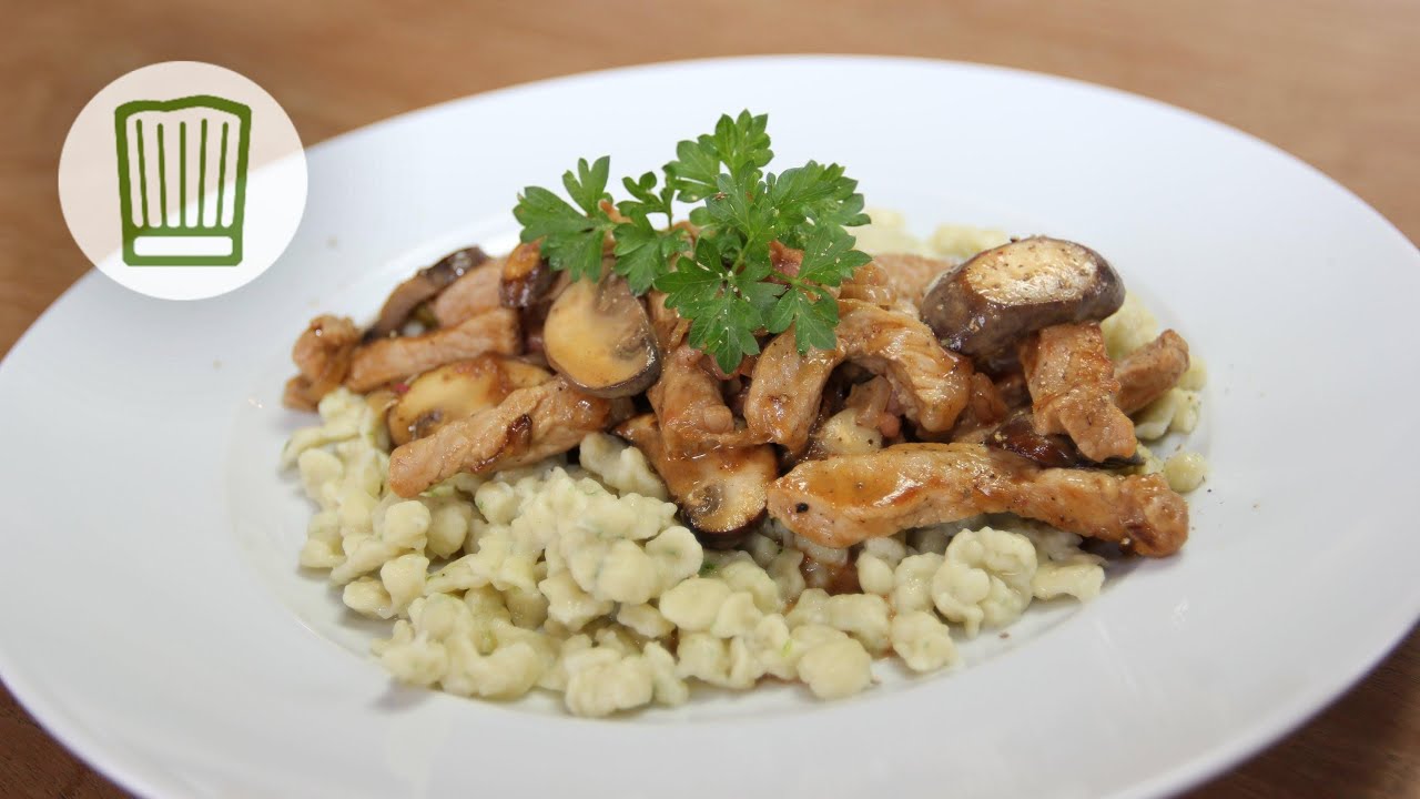 Rahmgeschnetzeltes mit Petersilienknöpfle #chefkoch
