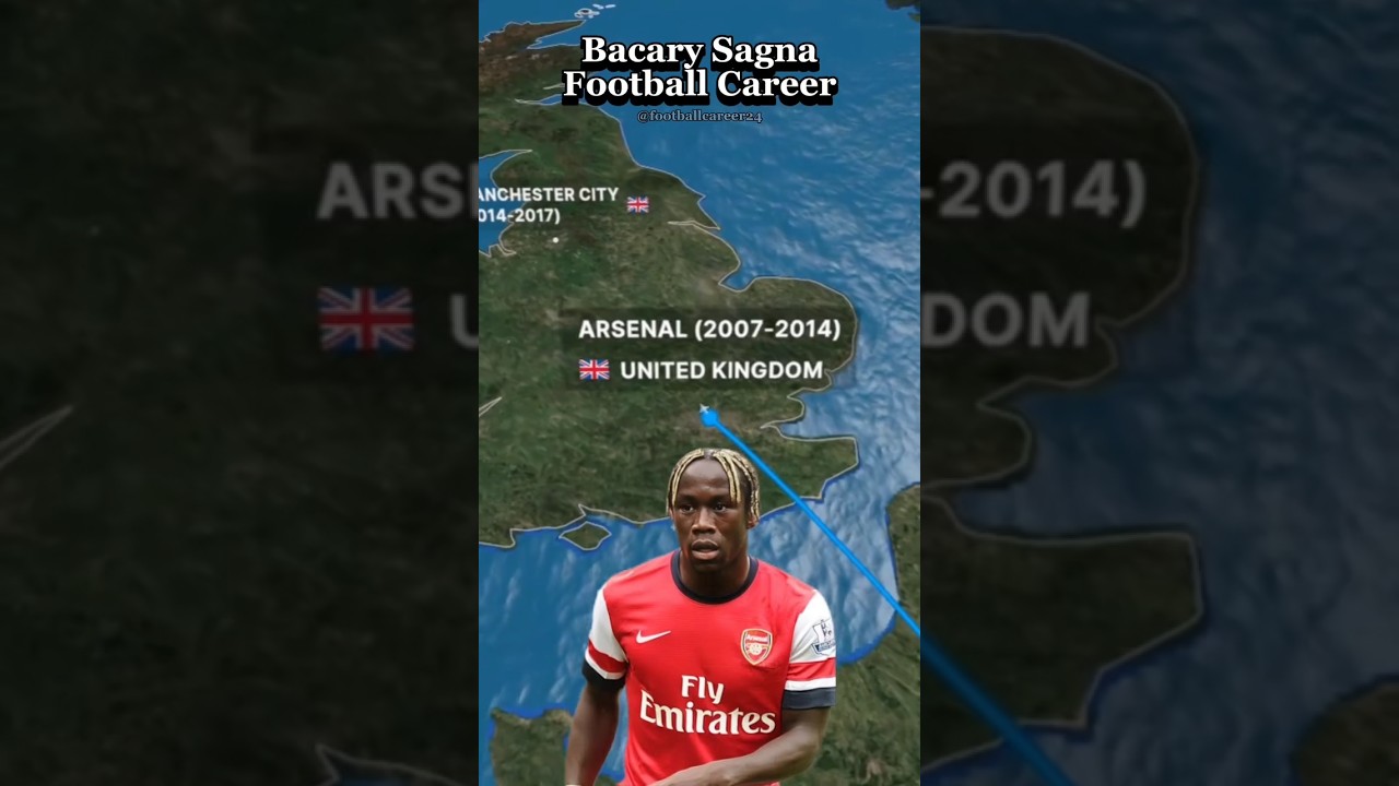 Bacary Sagna Football Career #music #football #trending #bola #shorts