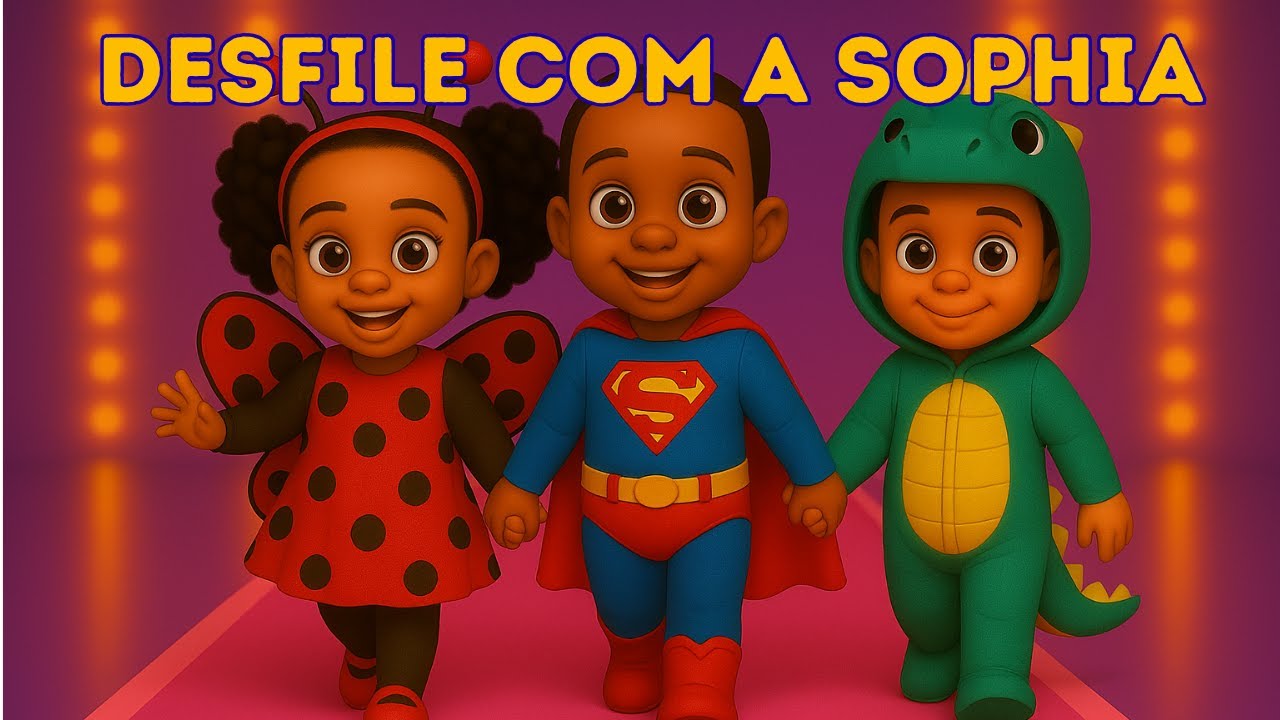Desfile Divertido com Sophia e seus Amigos - Música Infantil Animada!