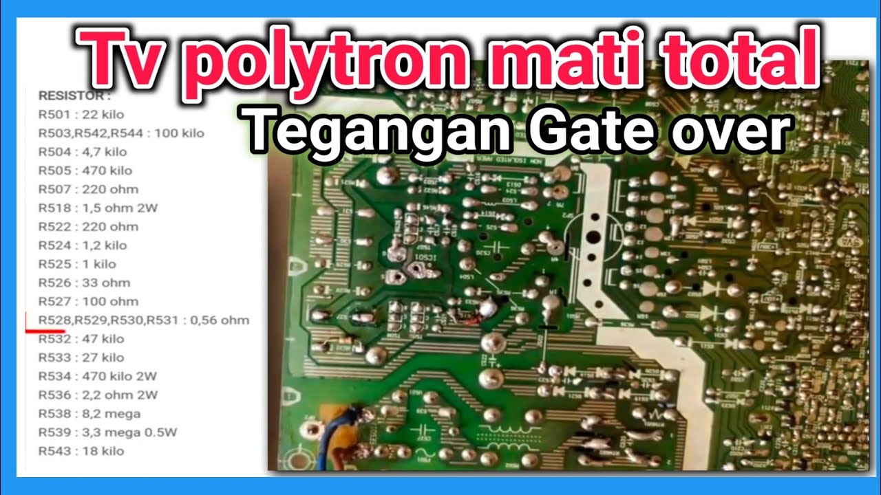 Tv polytron mati total | tegangan get over