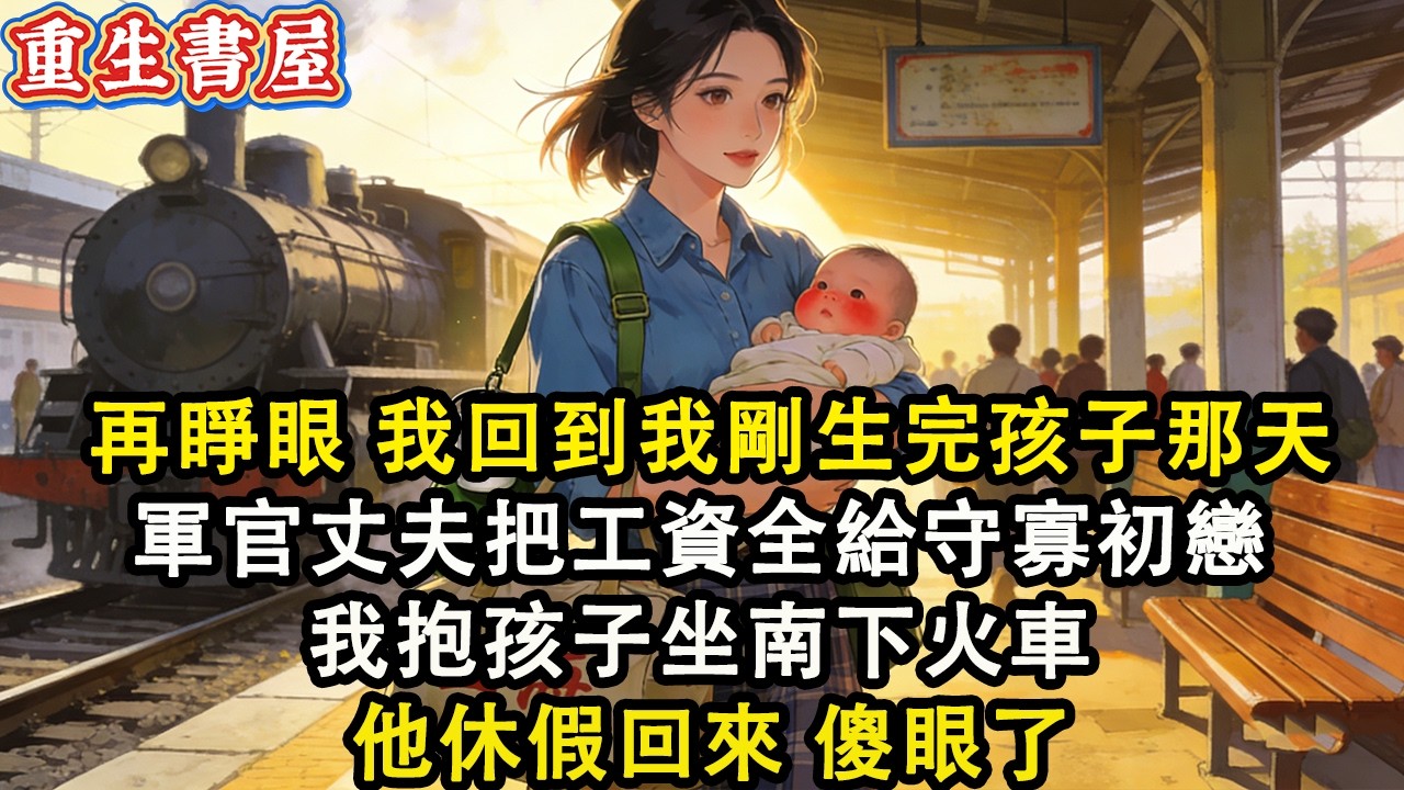 【重生爽文】再睜眼 我回到我剛生完孩子那天 軍官丈夫把工資全給守寡初戀  我抱著孩子坐南下的火車 他休假回來 傻眼了#小說 #重生 #爽文#動漫#故事