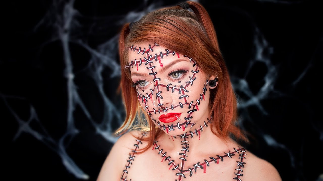 Boneca costurada | Pintura corporal | Halloween