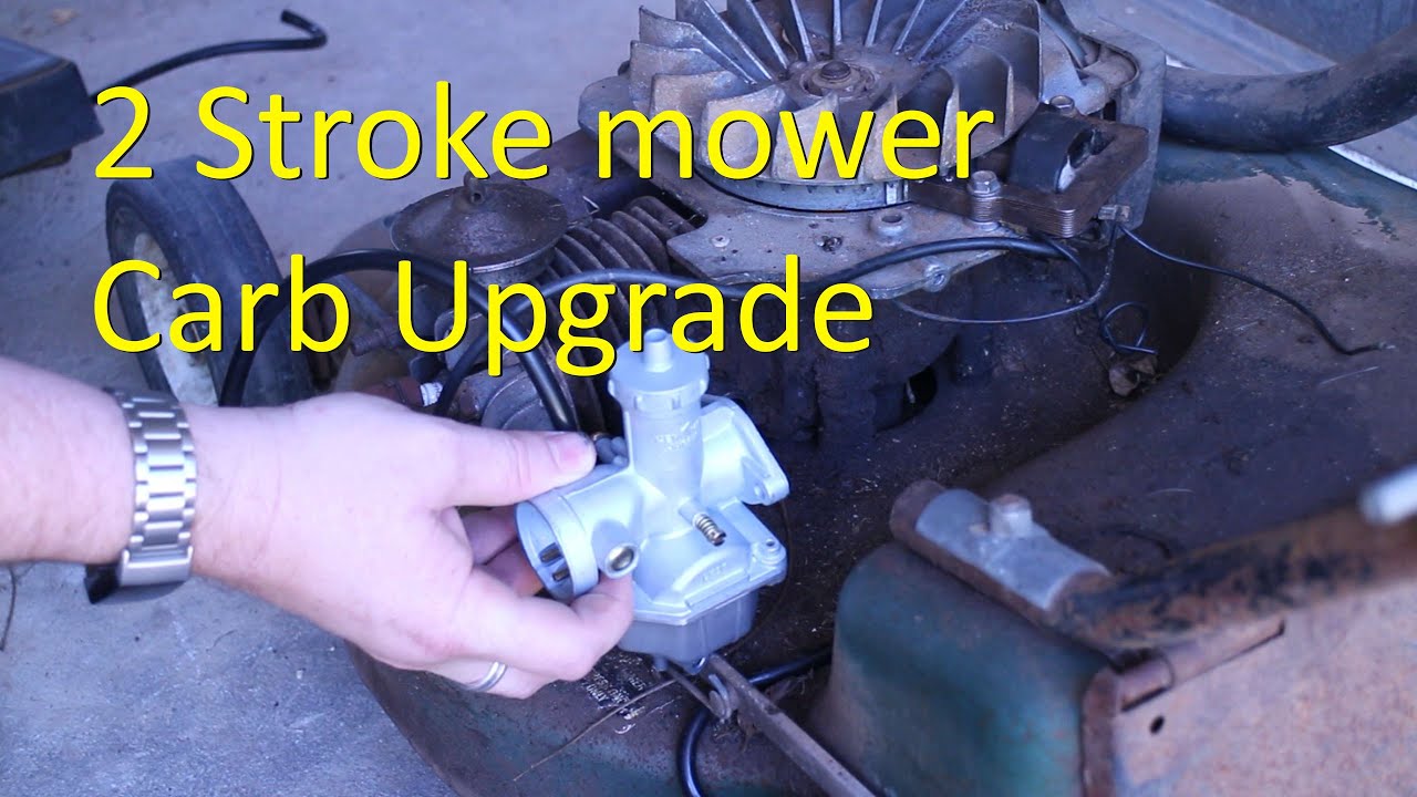 Victa 2 stroke lawnmower Mikuni clone carburetor swap
