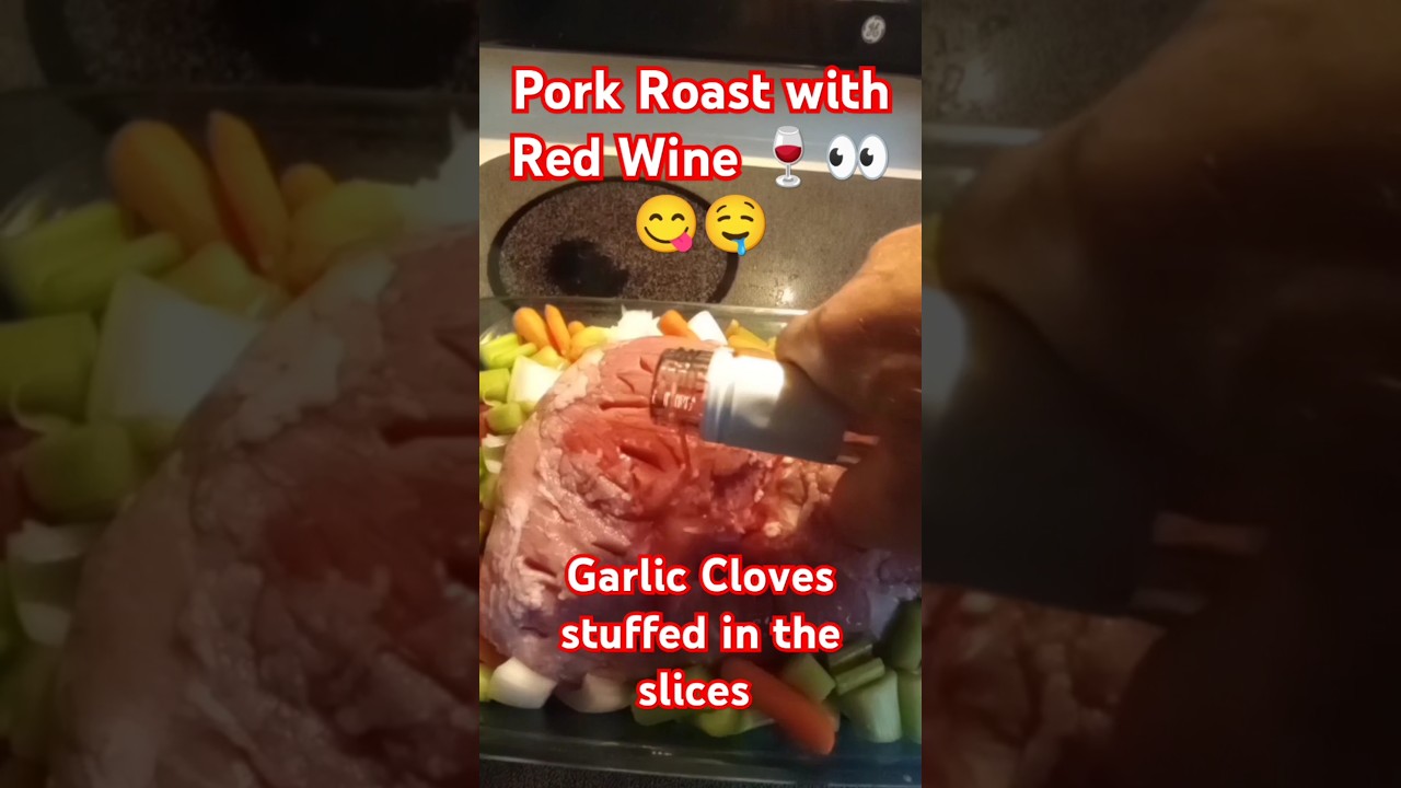Red Wine Pork Roast 🍷👀😋🤤 
