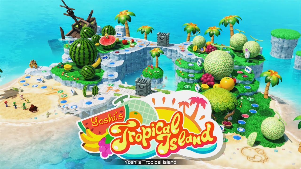 Mario Party Superstars - Yoshi's Tropical Island (MASTER CPU)