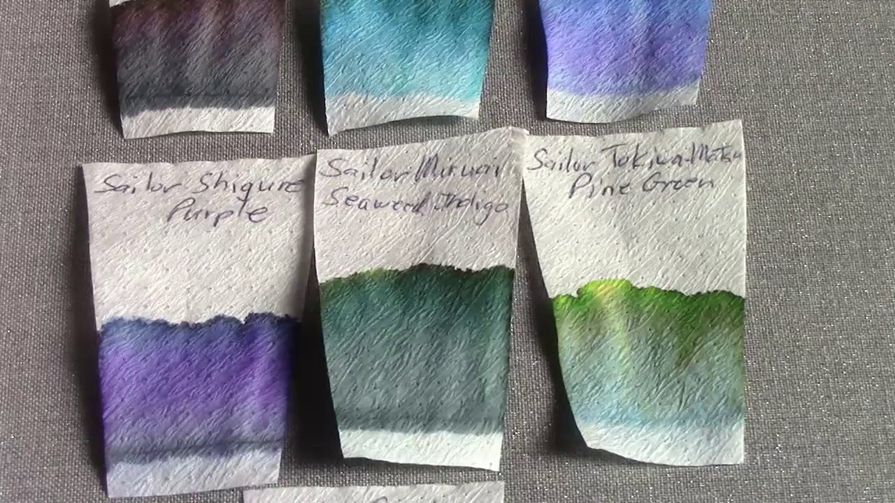 Sailor Jentle Inks, a look at Seven