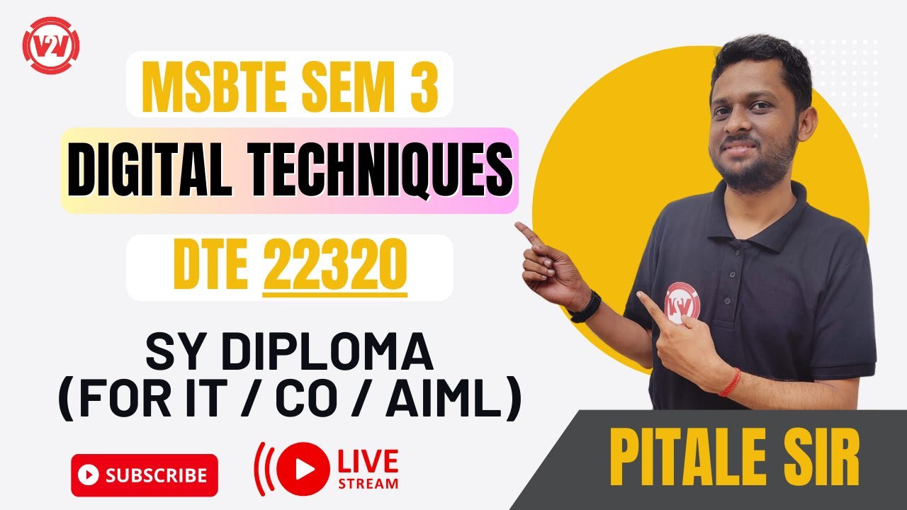 MSBTE SEM 3 - DIGITAL TECHNIQUES DTE  | SY DIPLOMA