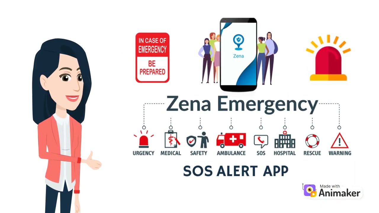 Zena SOS Emergency Alert App