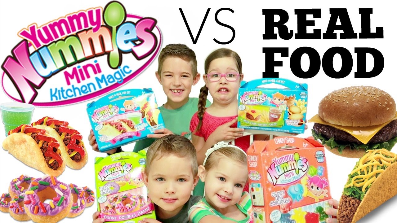 😂Yummy Nummies VS REAL FOOD Challenge🍔