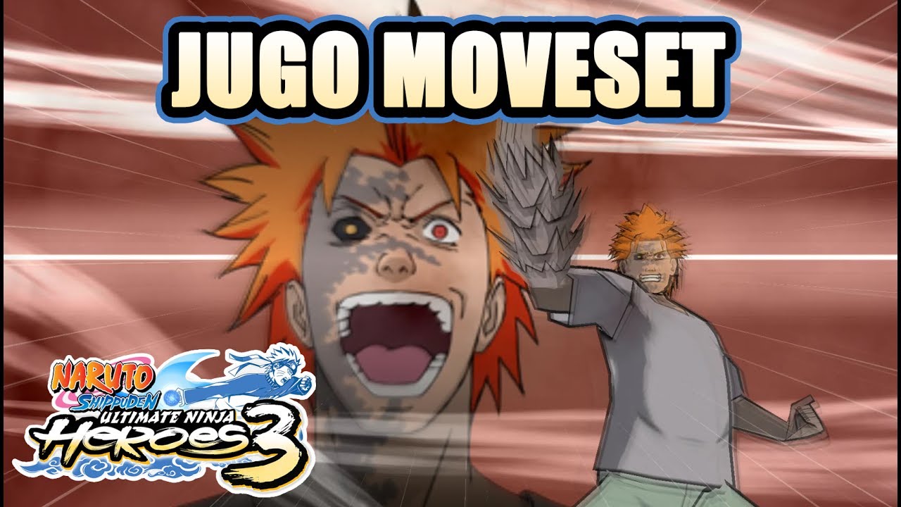 Naruto Ult. Ninja Heroes 3 - Jugo Moveset [PSP]