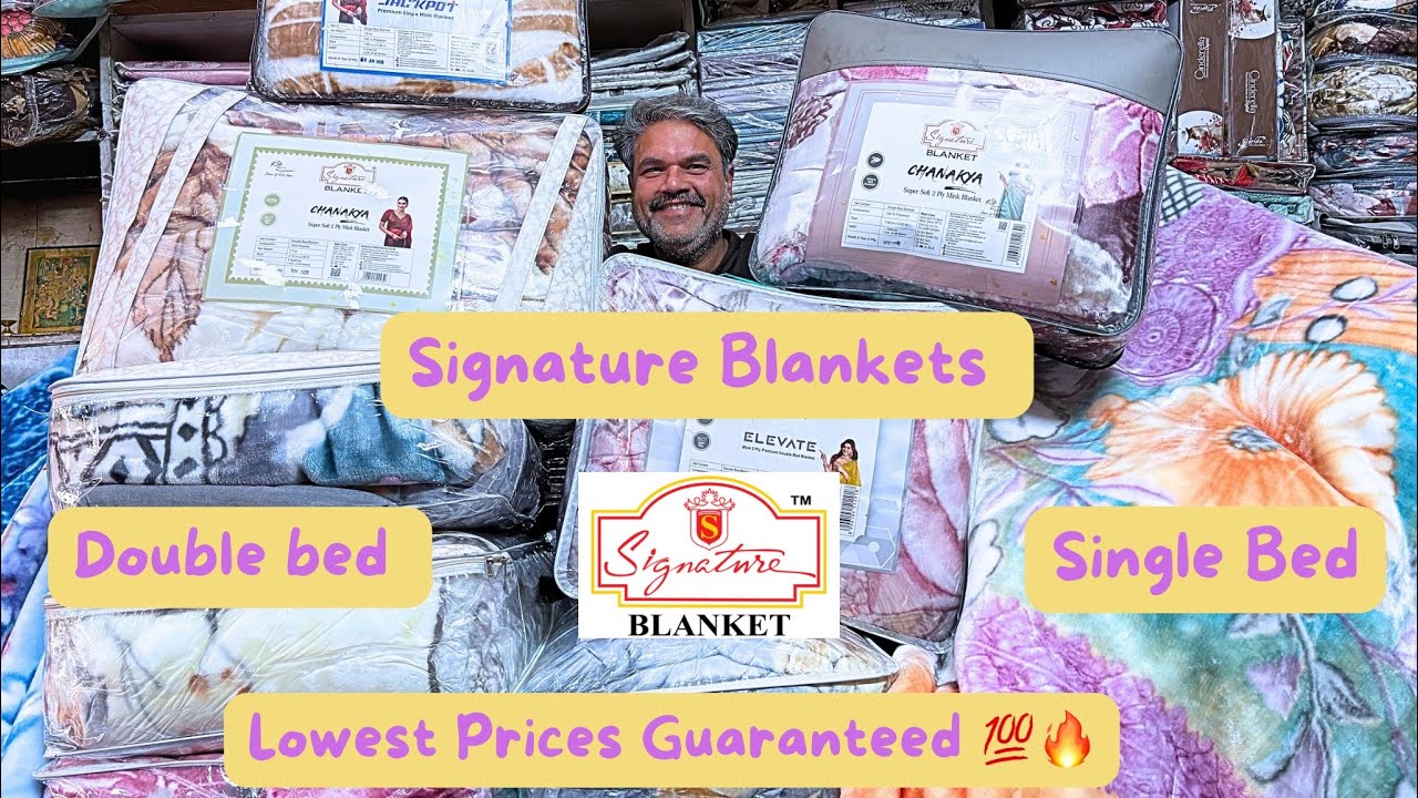 Signature Blankets | Double and Single bed Blankets | Winter collection 🥶| New Panipat Handloom