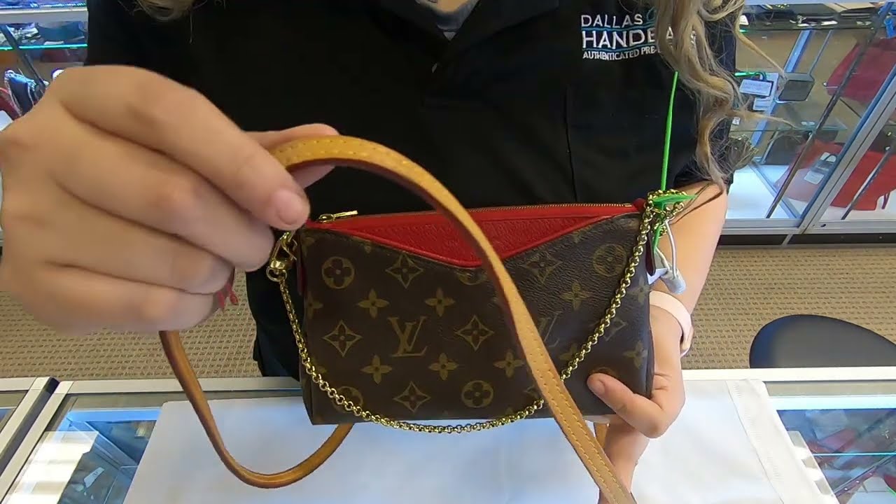 LOUIS VUITTON Pallas Monogram Canvas Clutch Crossbody Bag Brown REVIEW |PRE-OWNED