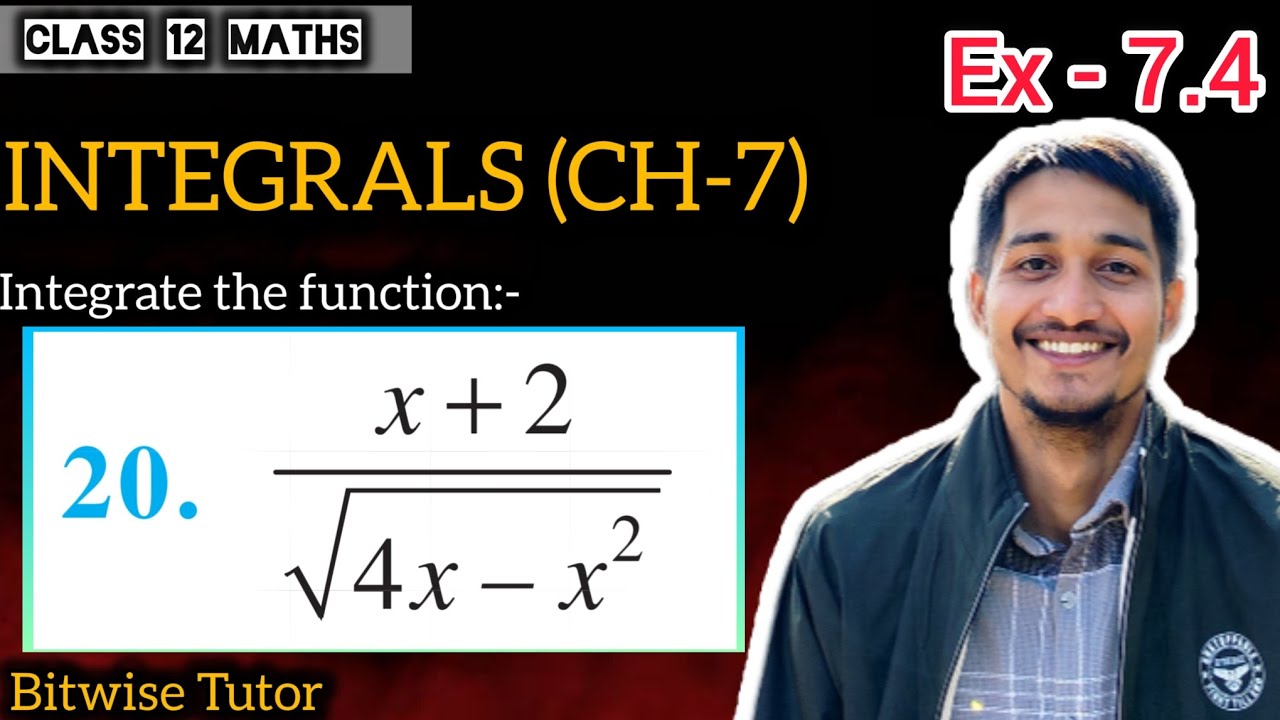 Integrate x + 2 by root 4 x minus x square