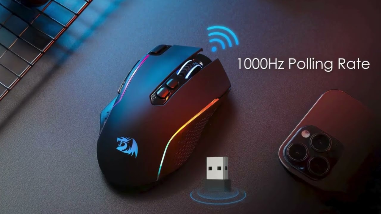 Redragon M810 Pro ⚡ Professional Wireless Gaming Mouse | High Precision & Lightning Speed!