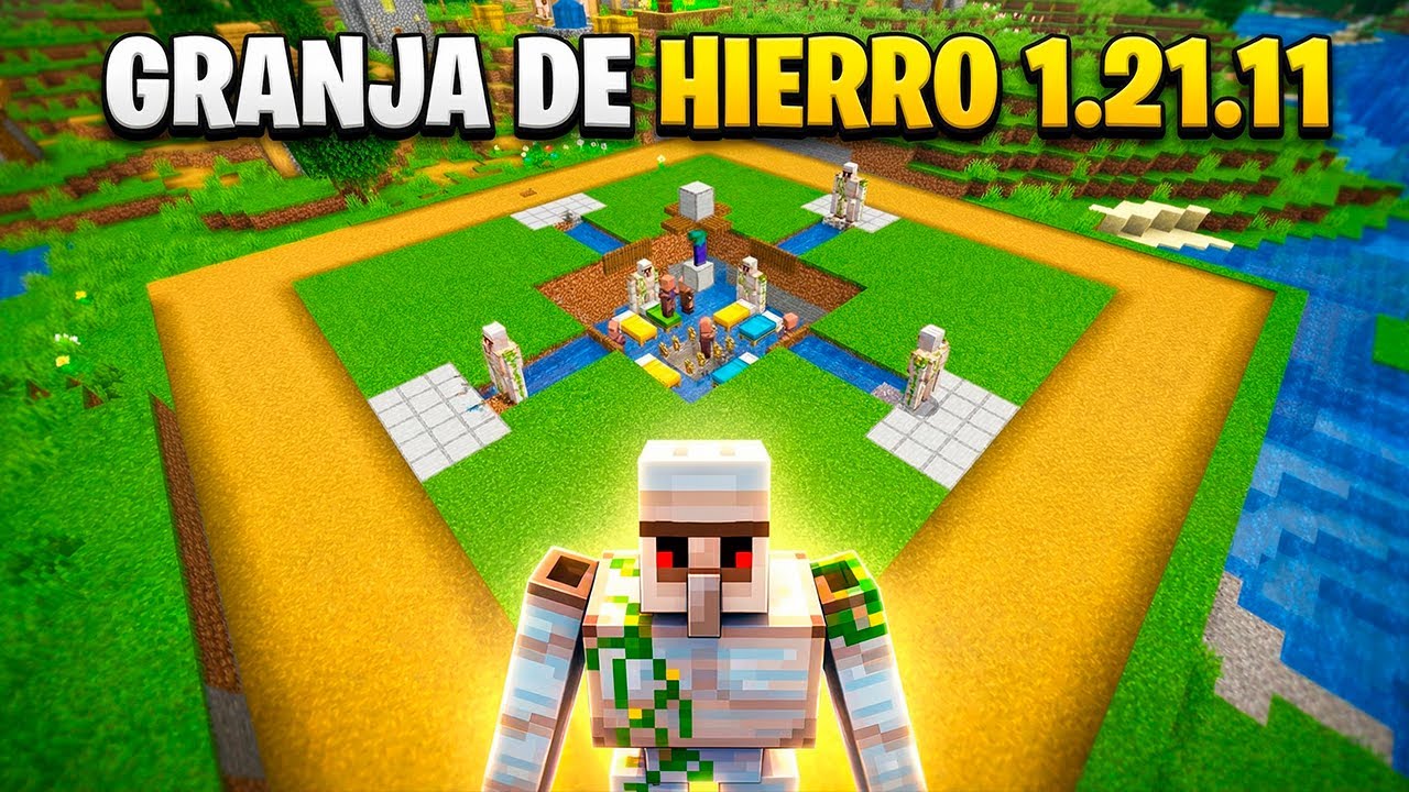 Cómo HACER una GRANJA de HIERRO FÁCIL - Minecraft Java 1.21.11