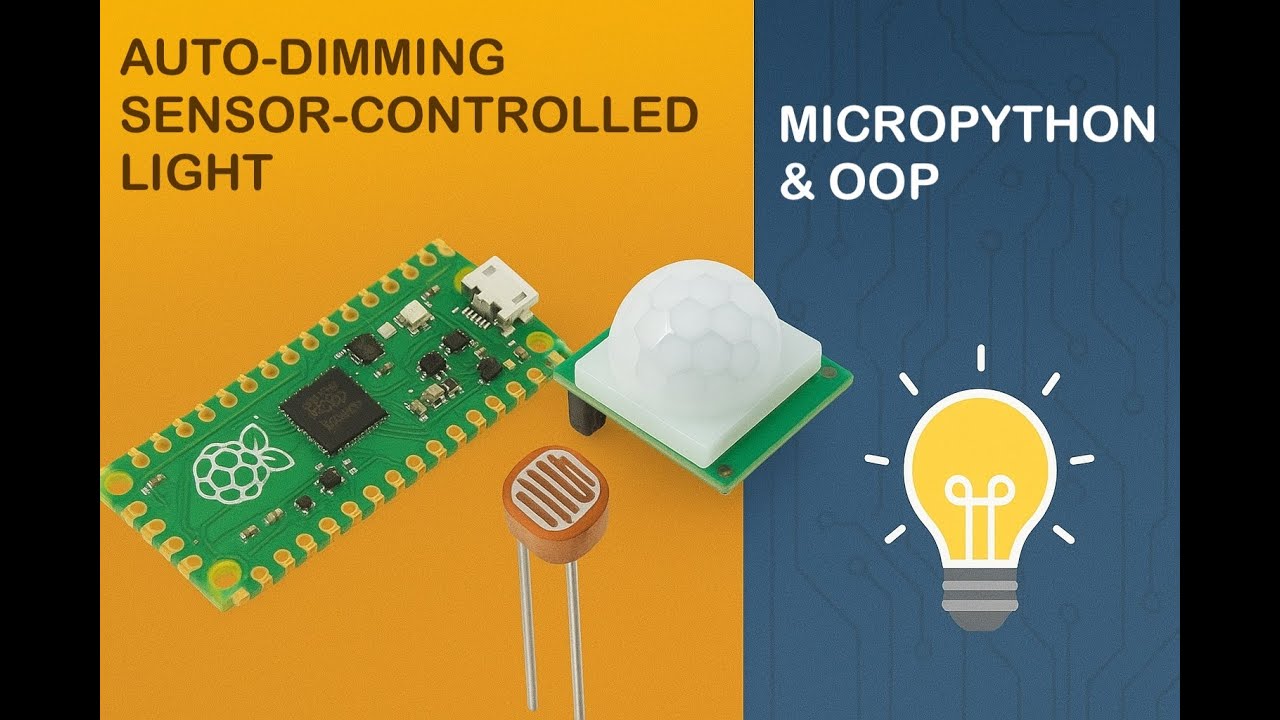 🔆 Tutorial 12: Using Digital and Analog Sensors to build a motion sensing auto dimming nightlight