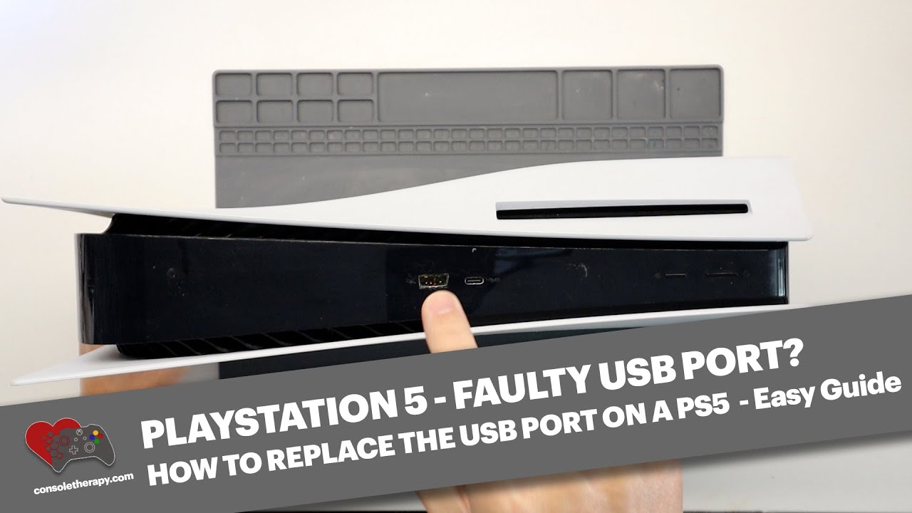 PS5 USB Port Board Replacement - Fix your damaged broken front USB port on your PS5 the easy way