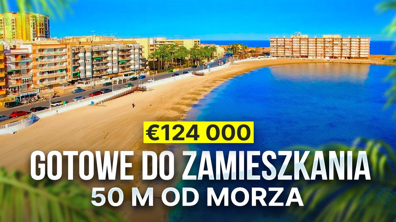 Mieszkanie 124 000 € przy samej plaży w Hiszpanii 🇪🇸 | Torrevieja | Idealne pod wynajem
