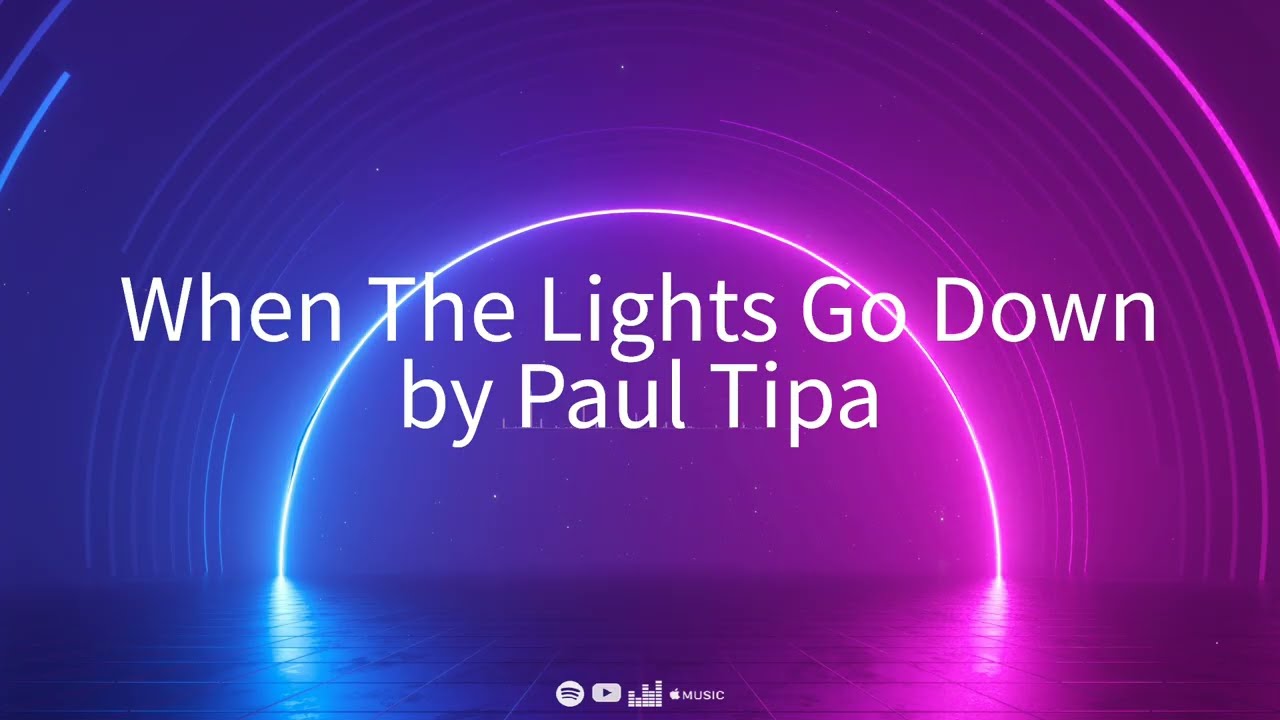 When The Lights Go Down - Paul Tipa (Official Music Video)