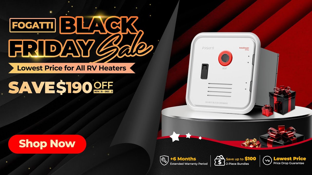 FOGATTI RV Water Heater Sale | Hot Water That Follows You Anywhere 🚿🔥