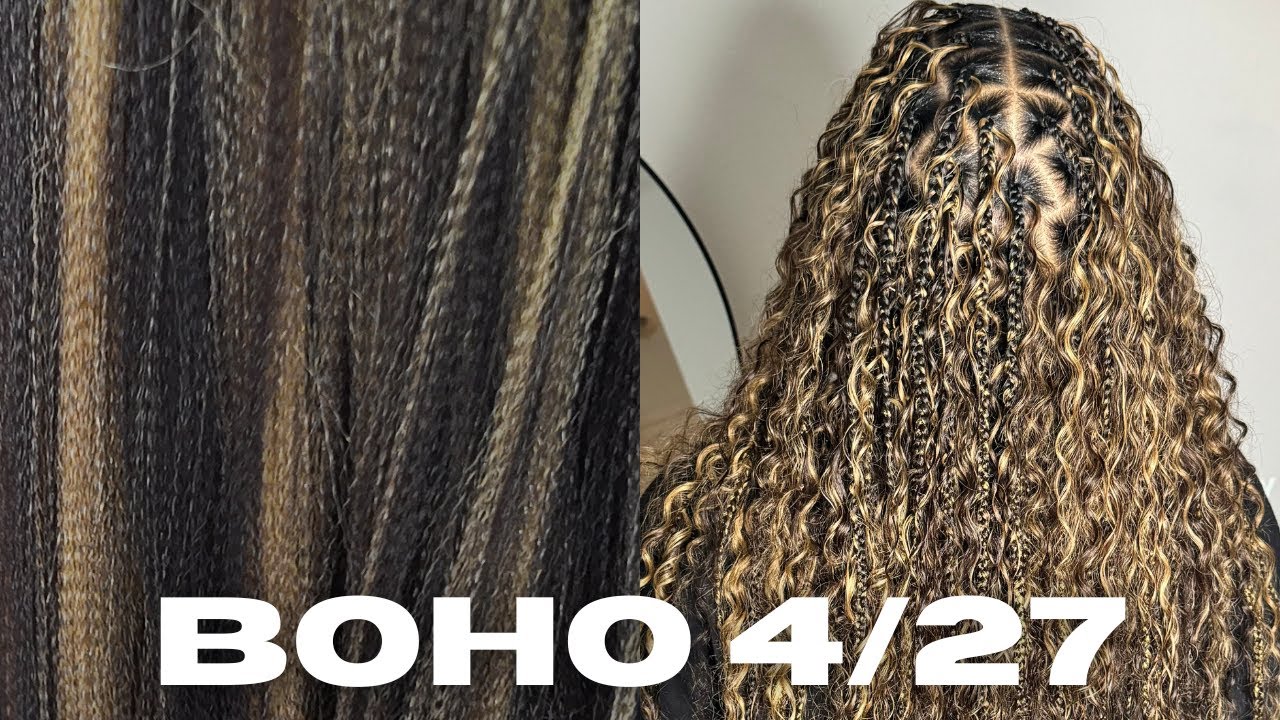 THE BEST BROWN BLONDE MIX FOR BOHO KNOTLESS + TIPS ON WHY YOUR KNOTLESS BRAIDS ARE LOOSE