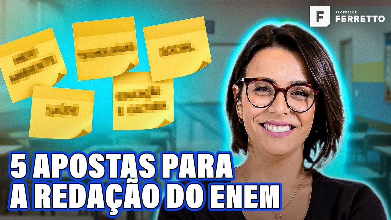 5 APOSTAS DE TEMAS PARA A REDA&Ccedil;&Atilde;O DO ENEM🔥