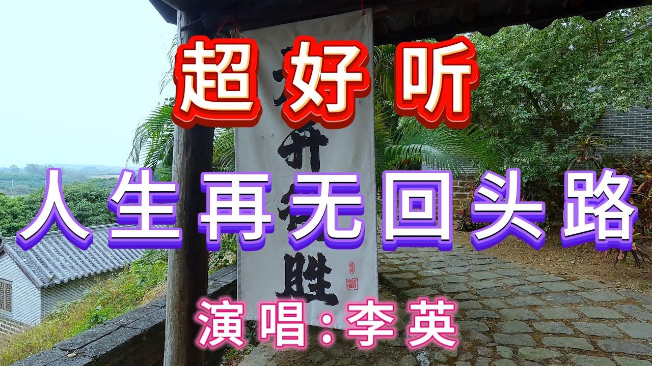 超好听伤感歌曲｜人生再无回头路-李英