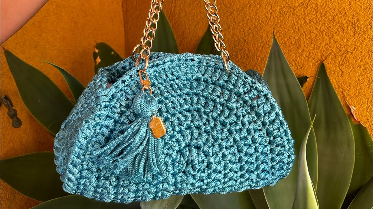 TUTORIAL POCHETTE OVALE FACILISSIMA 👛PUNTO ALTO👛TIZIANA VOLPE CROCHET 👛