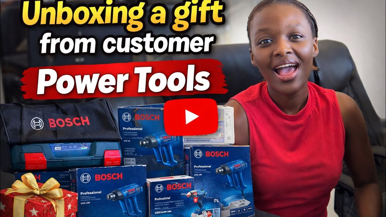 Unboxing a Gift from one of our Clients- power tools 