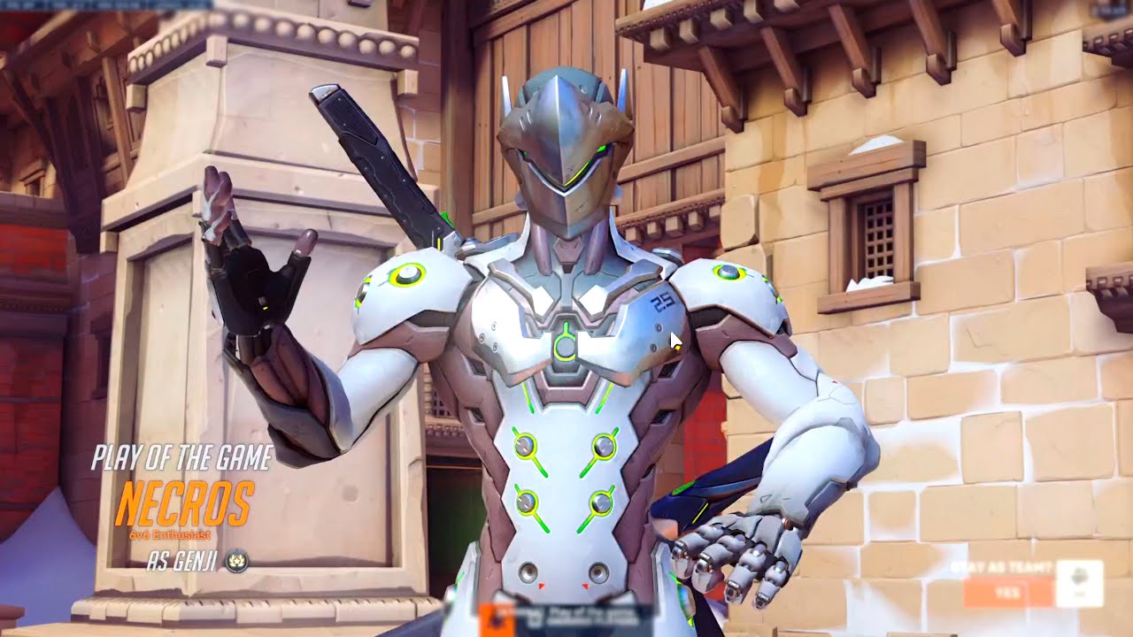 NECROS - POTG - GENJI GAMEPLAY  - OVERWATCH 2 CLASSIC